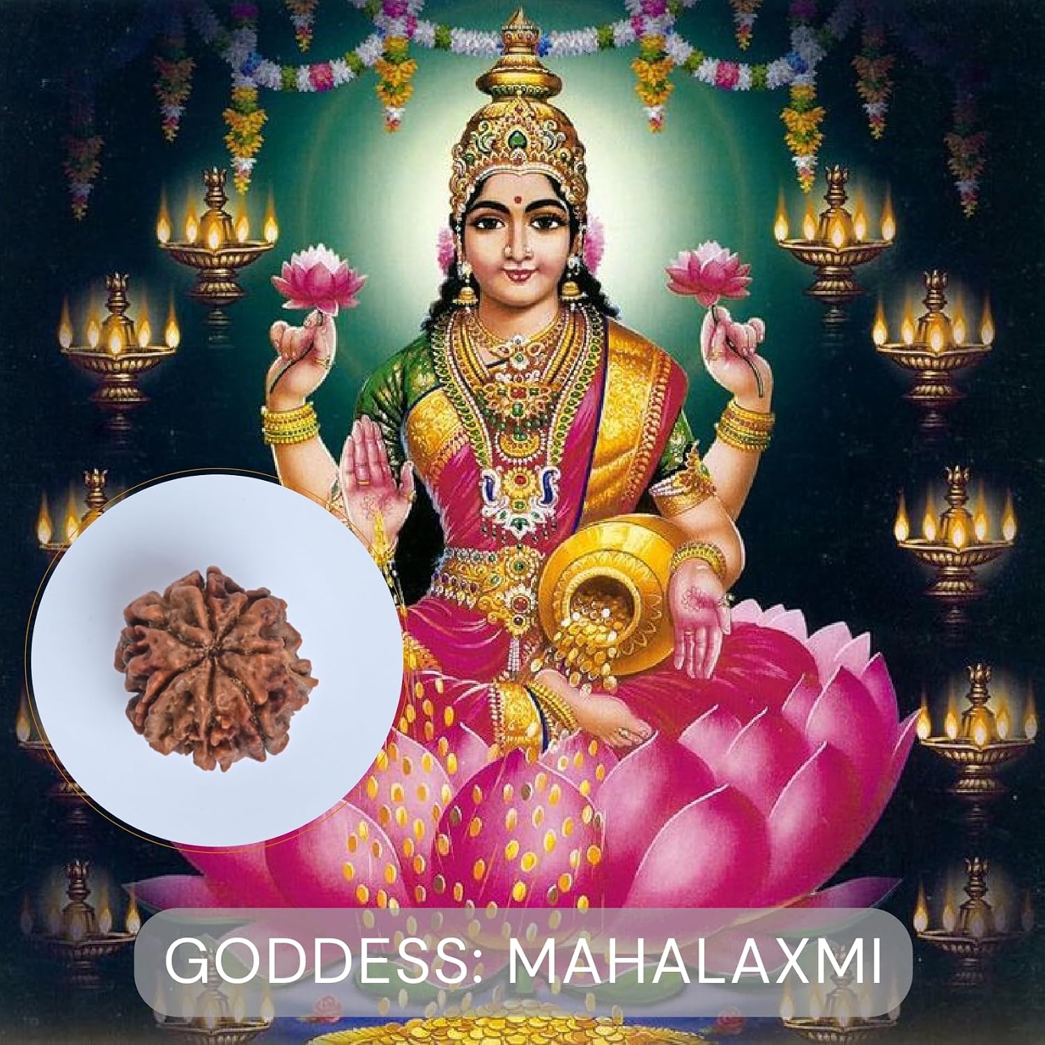 Holy Rudraksha 7 Mukhi Rudraksha – Nepal Origin | Natural & Certified view 2