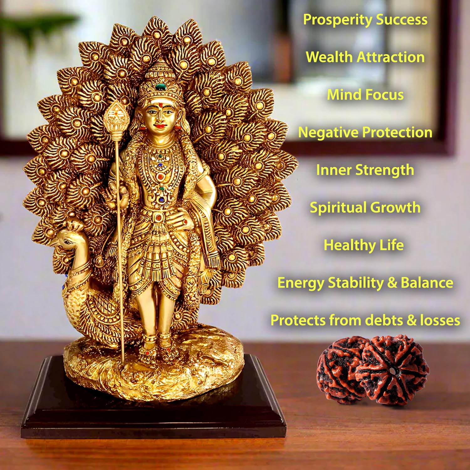 Holy Rudraksha 6 Mukhi Rudraksha – Nepal Origin | Natural & Certified view 3