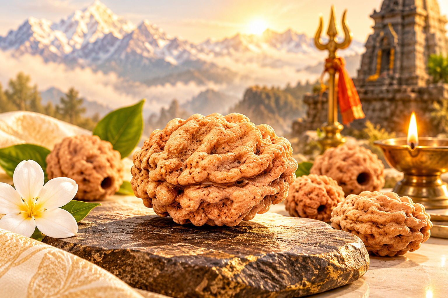 Holy Rudraksha 2 Mukhi Java Rudraksha – Indonesian Origin | Natural & Certified